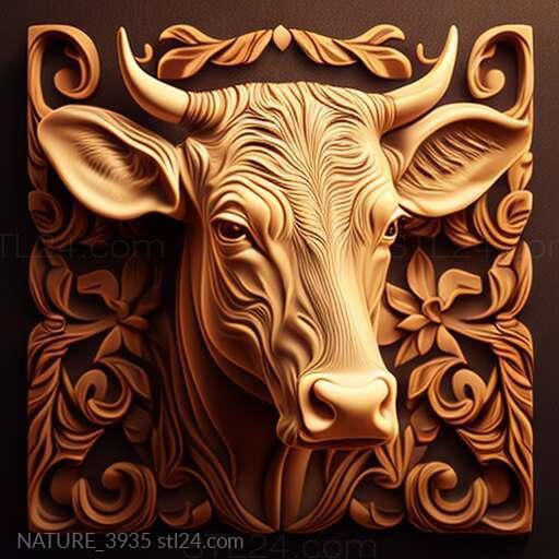 Nature and animals (st Cow 3, NATURE_3935) 3D models for cnc